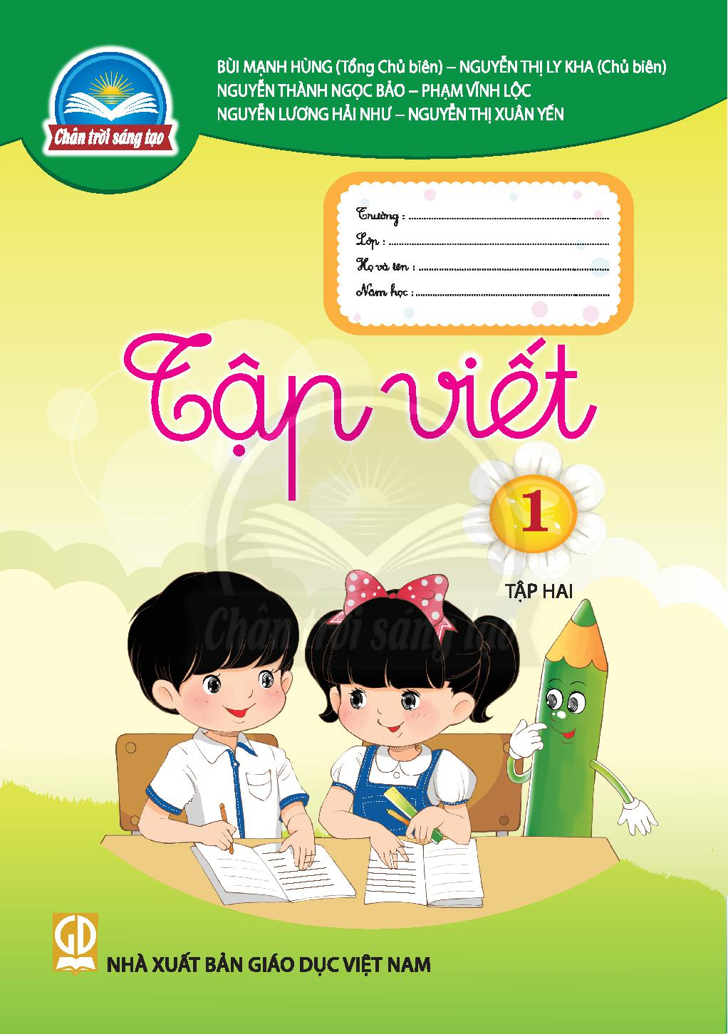 Download Vở tập viết 1 Tập 2 - Trân trời sáng tạo