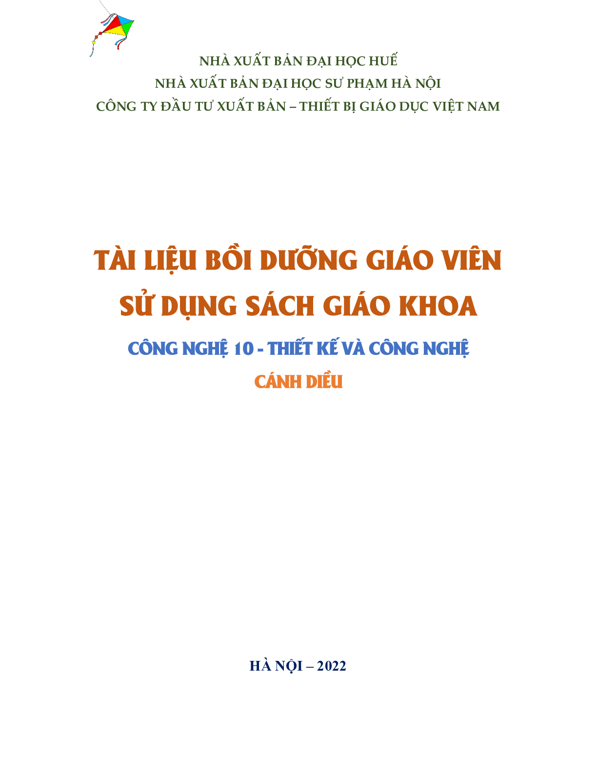 BDGV Công nghệ 10 &#8211; Thiết kế và công nghệ - Cánh Diều
